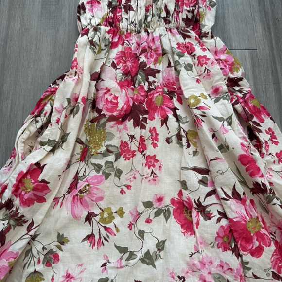 Abercrombie & Fitch Puff Strap Babydoll Mini Dress. size Medium Tall. Floral. - Picture 5 of 7